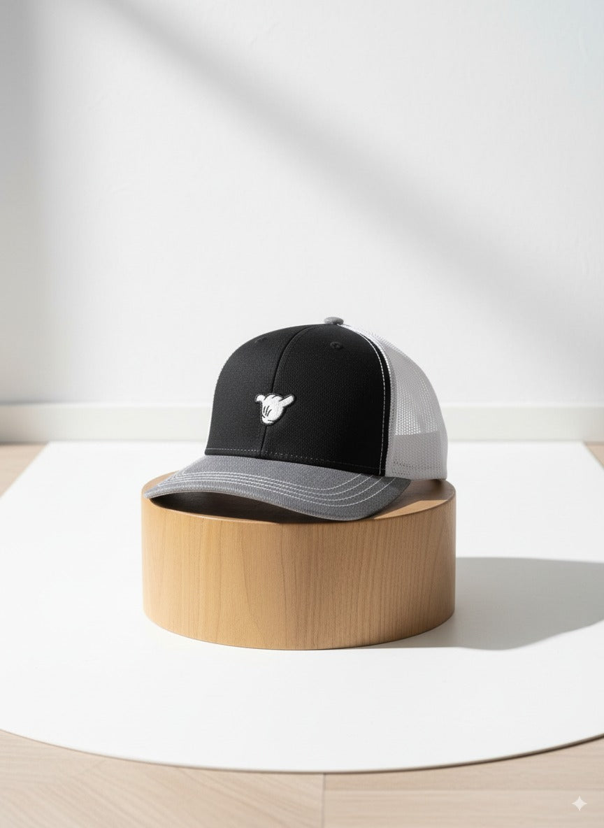 Gorra SHAKA Trucker Black & Grey