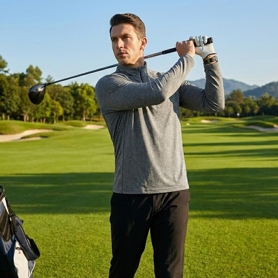 Midlayer NGB Gris Slim fit