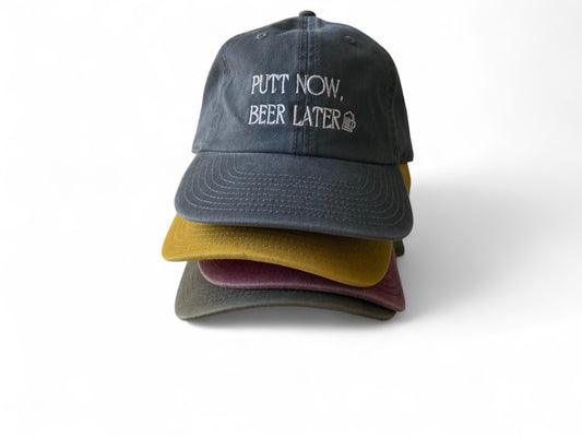 Gorra PUTT NOW, BEER LATER