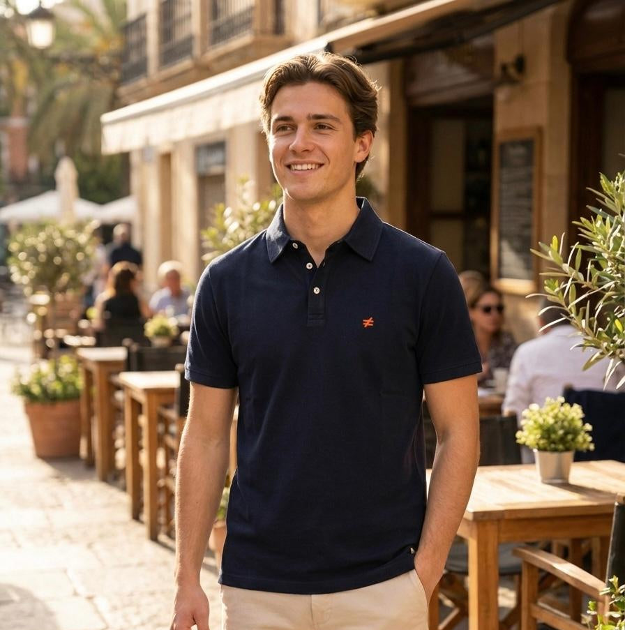 Polo PIMA piqué Navy